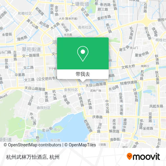 杭州武林万怡酒店地图