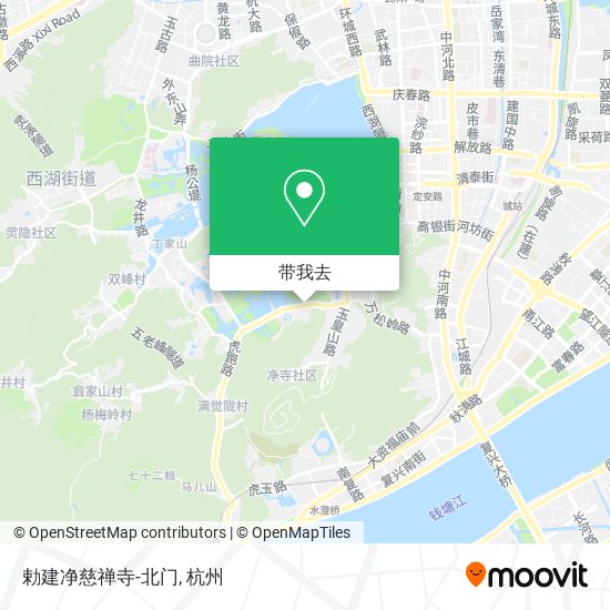 勅建净慈禅寺-北门地图