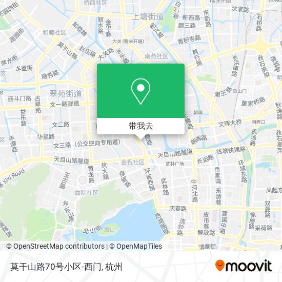 莫干山路70号小区-西门地图