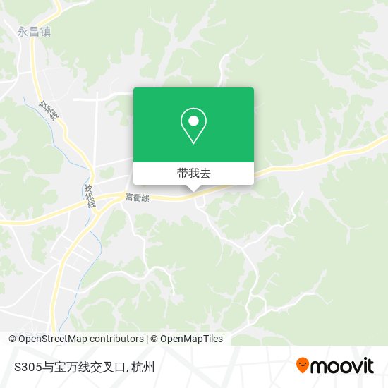 S305与宝万线交叉口地图