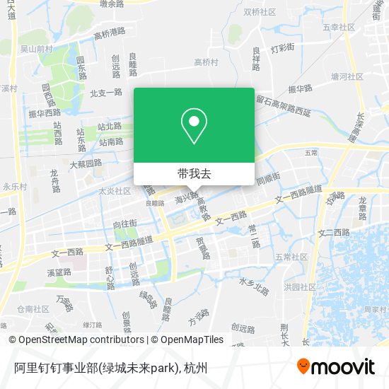 阿里钉钉事业部(绿城未来park)地图