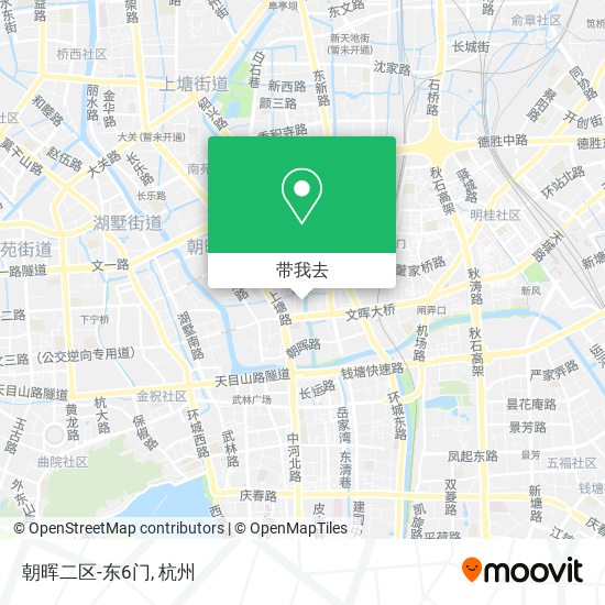 朝晖二区-东6门地图