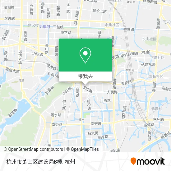 杭州市萧山区建设局B楼地图