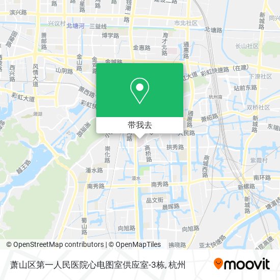 萧山区第一人民医院心电图室供应室-3栋地图