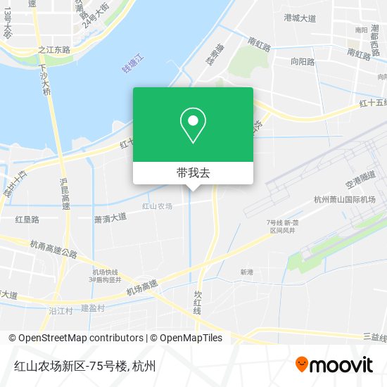 红山农场新区-75号楼地图