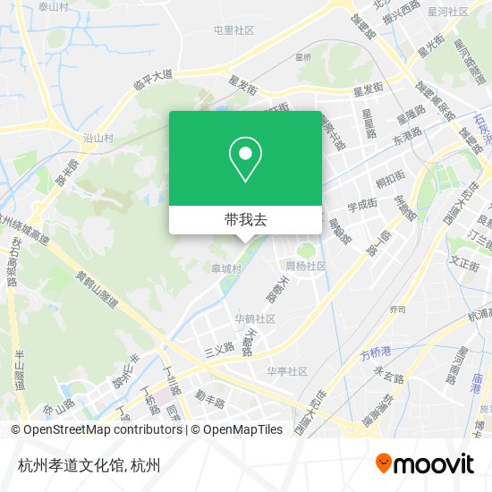 杭州孝道文化馆地图