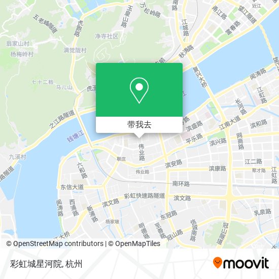 彩虹城星河院地图