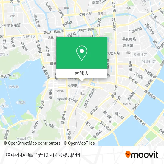 建中小区-锅子弄12~14号楼地图