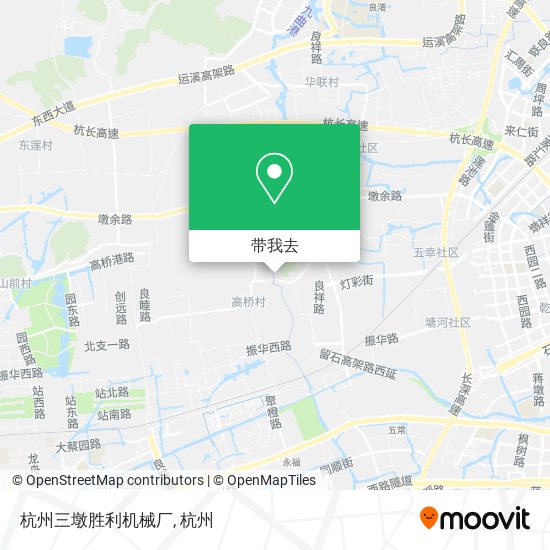 杭州三墩胜利机械厂地图