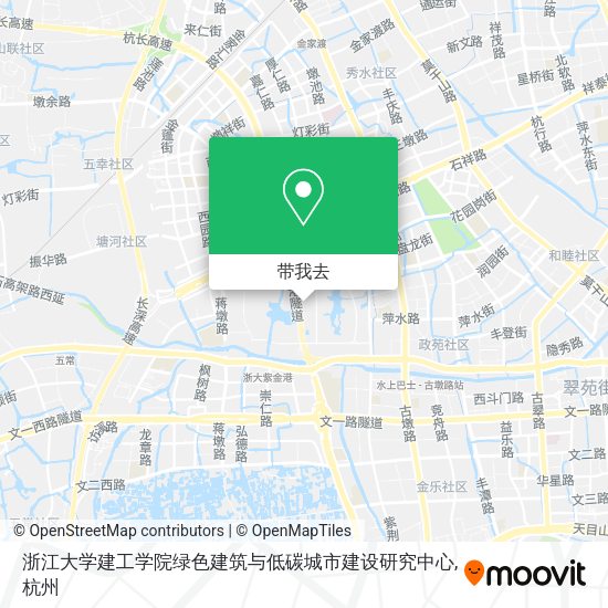 浙江大学建工学院绿色建筑与低碳城市建设研究中心地图