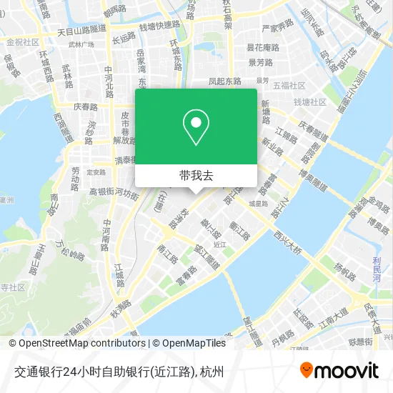 交通银行24小时自助银行(近江路)地图