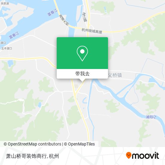 萧山桥哥装饰商行地图