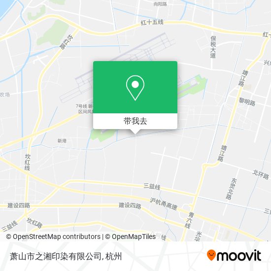 萧山市之湘印染有限公司地图