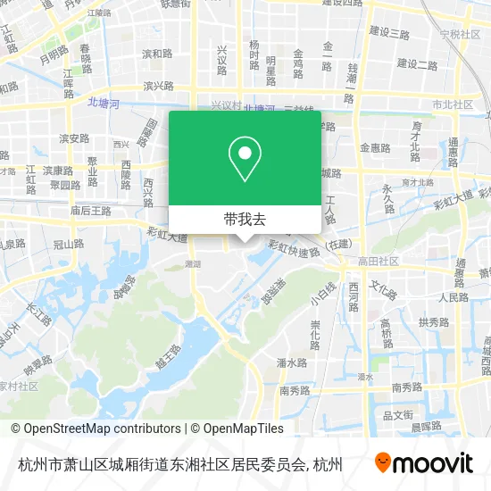 杭州市萧山区城厢街道东湘社区居民委员会地图