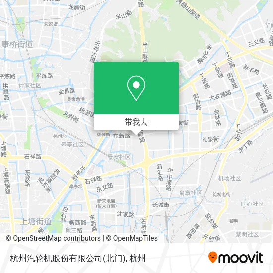 杭州汽轮机股份有限公司(北门)地图