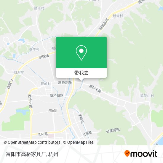 富阳市高桥家具厂地图