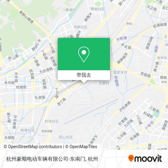 杭州豪顺电动车辆有限公司-东南门地图