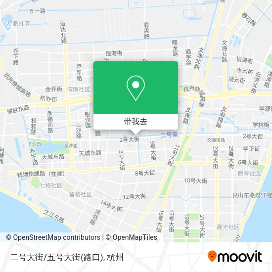 二号大街/五号大街(路口)地图
