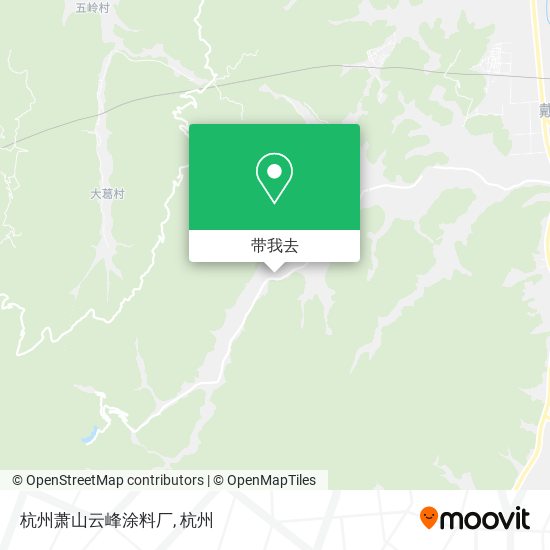 杭州萧山云峰涂料厂地图