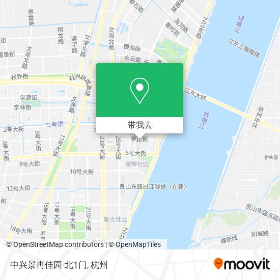 中兴景冉佳园-北1门地图