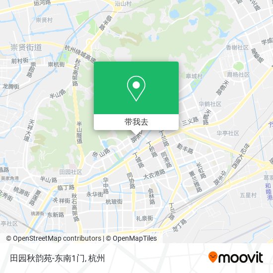 田园秋韵苑-东南1门地图