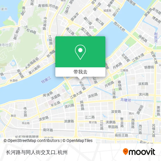 长河路与同人街交叉口地图