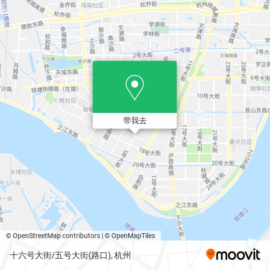 十六号大街/五号大街(路口)地图