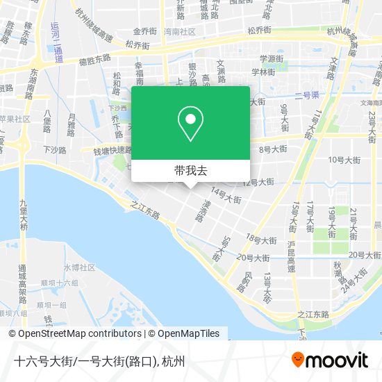 十六号大街/一号大街(路口)地图