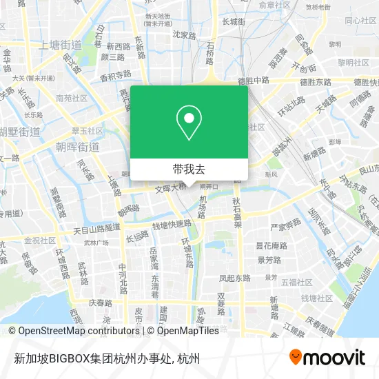 新加坡BIGBOX集团杭州办事处地图
