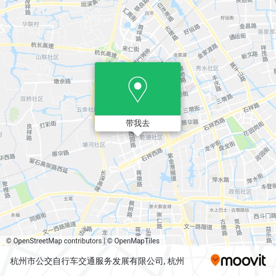杭州市公交自行车交通服务发展有限公司地图