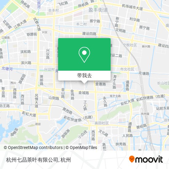 杭州七品茶叶有限公司地图