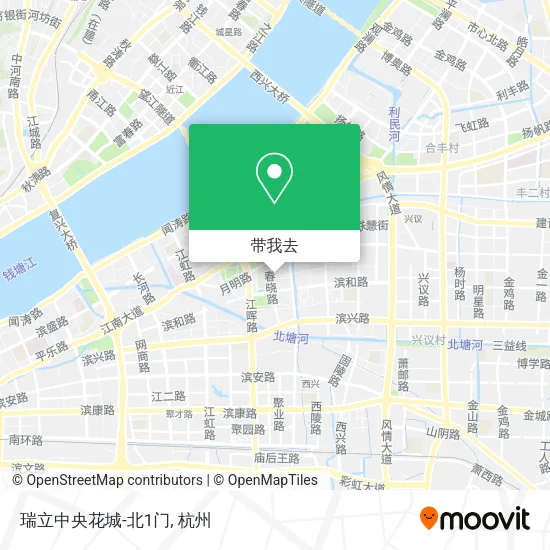 瑞立中央花城-北1门地图