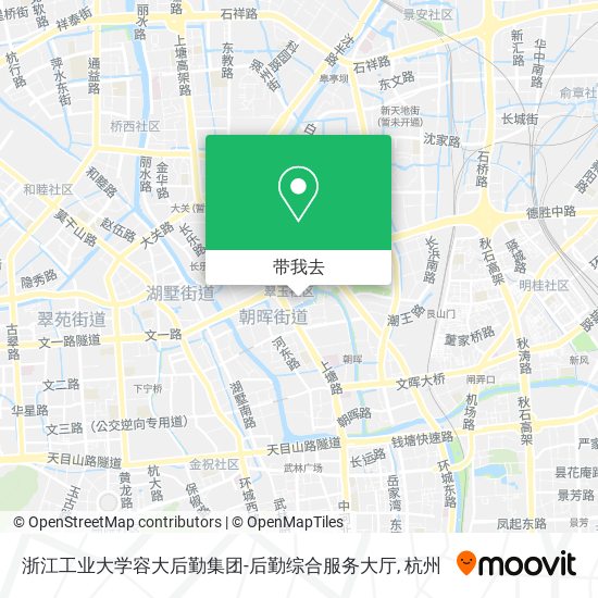 浙江工业大学容大后勤集团-后勤综合服务大厅地图