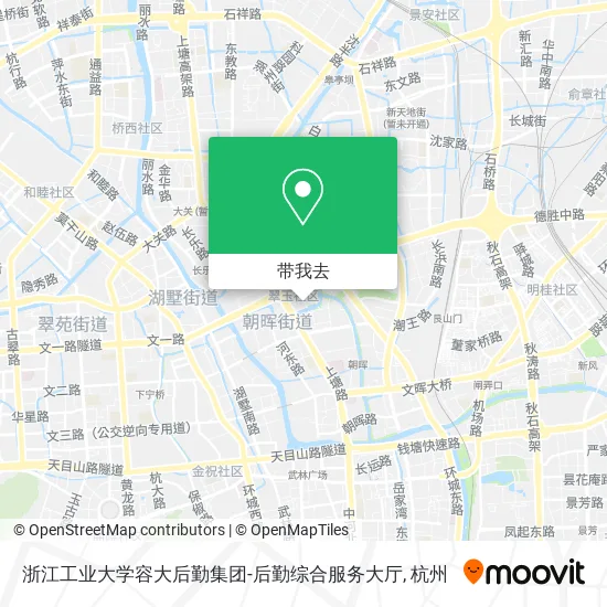 浙江工业大学容大后勤集团-后勤综合服务大厅地图