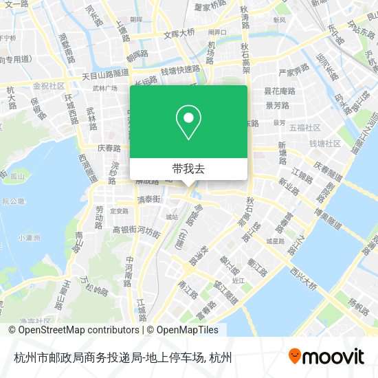 杭州市邮政局商务投递局-地上停车场地图