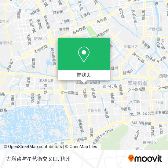 古墩路与星艺街交叉口地图