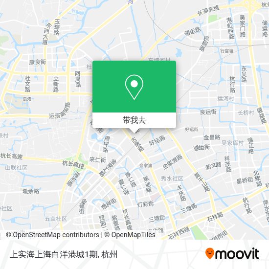 上实海上海白洋港城1期地图