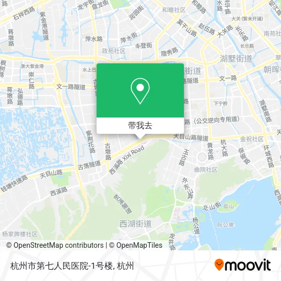 杭州市第七人民医院-1号楼地图