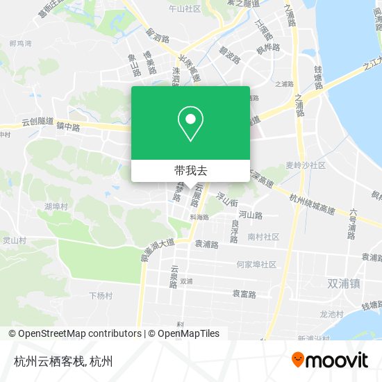 杭州云栖客栈地图