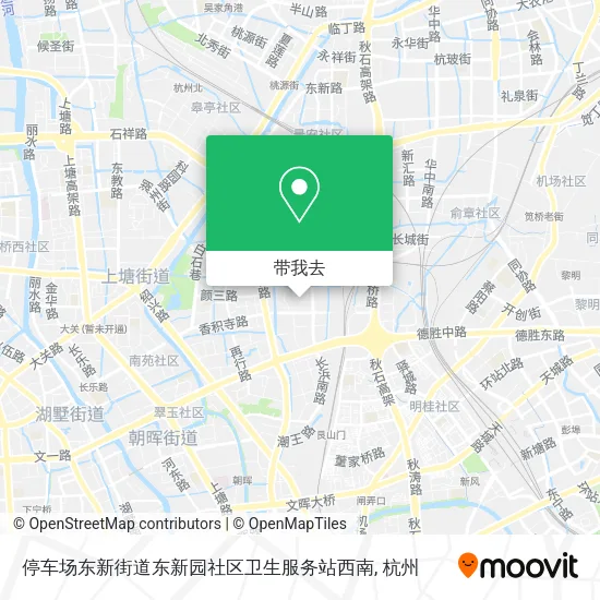 停车场东新街道东新园社区卫生服务站西南地图