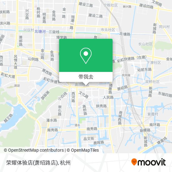 荣耀体验店(萧绍路店)地图