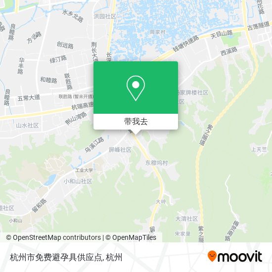 杭州市免费避孕具供应点地图