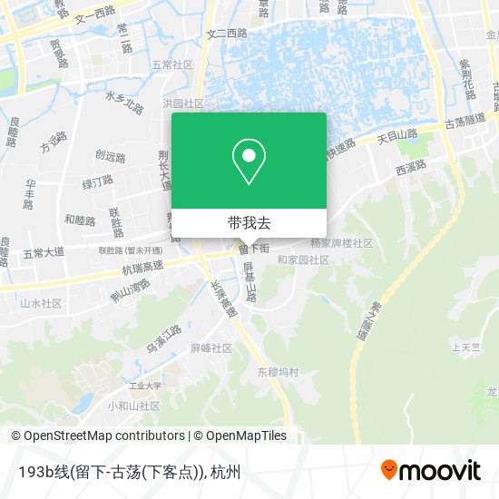 193b线(留下-古荡(下客点))地图