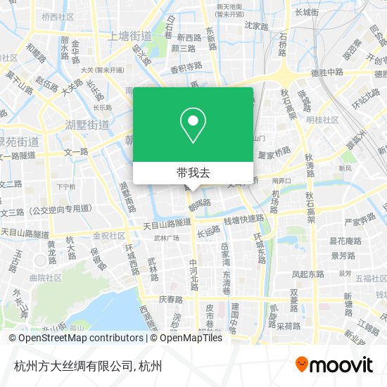 杭州方大丝绸有限公司地图