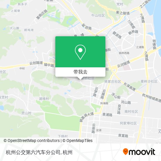 杭州公交第六汽车分公司地图
