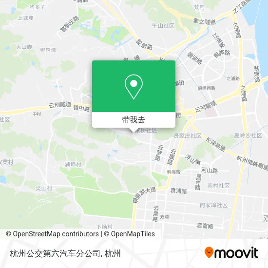 杭州公交第六汽车分公司地图