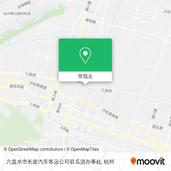 六盘水市长途汽车客运公司驻瓜沥办事处地图