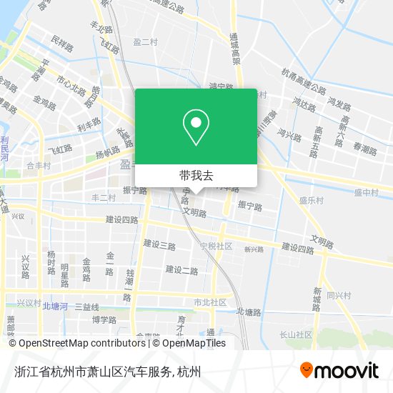 浙江省杭州市萧山区汽车服务地图