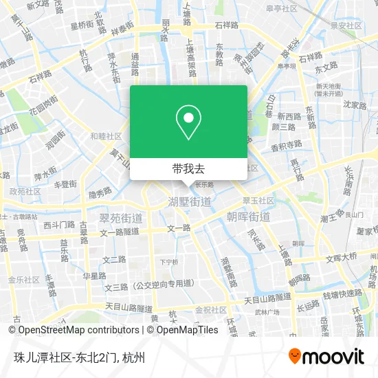 珠儿潭社区-东北2门地图
