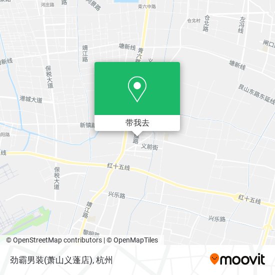 劲霸男装(萧山义蓬店)地图